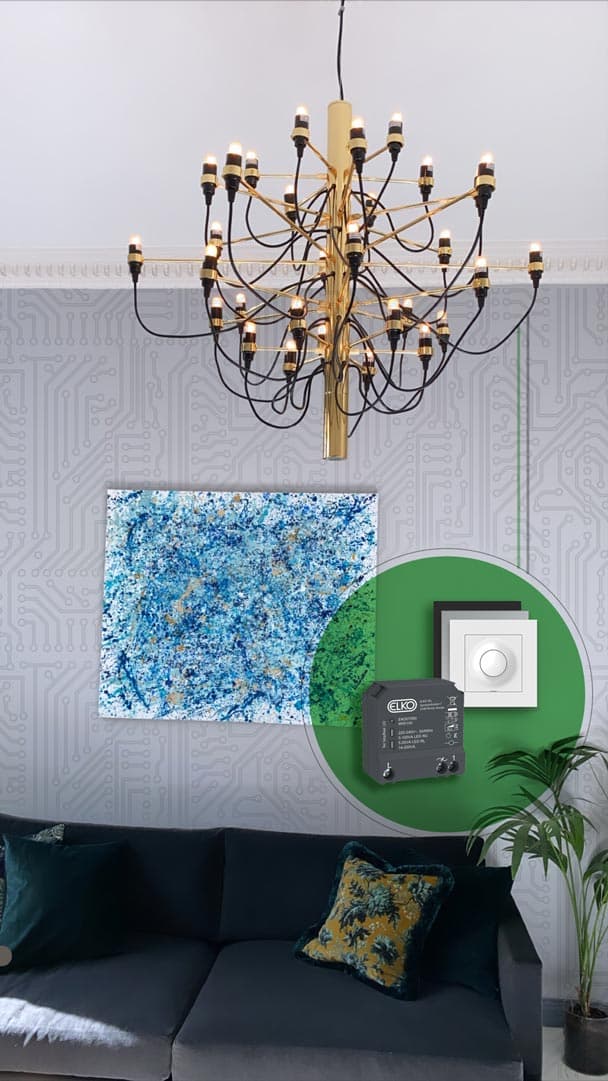 Selv en lysekrone kan styres via smarthusløsninger